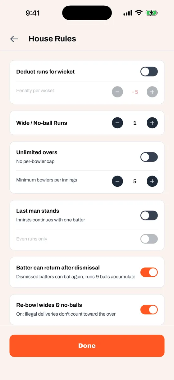 House Rules, light mode