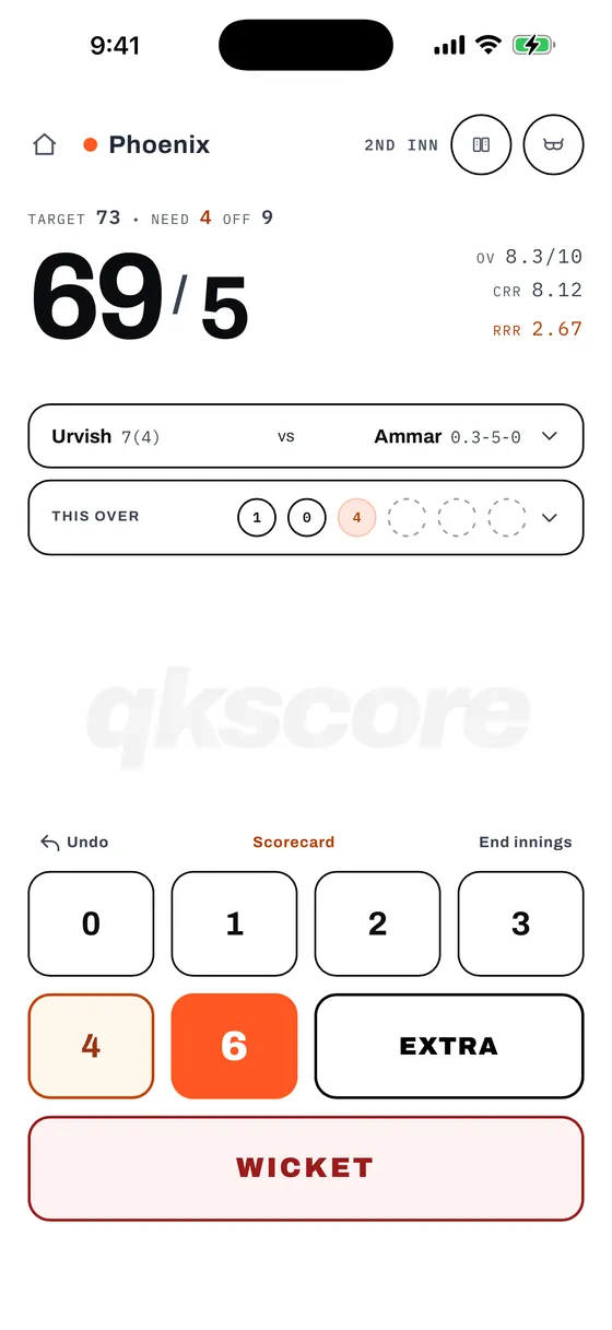 Scoring HUD in Sunlight Mode