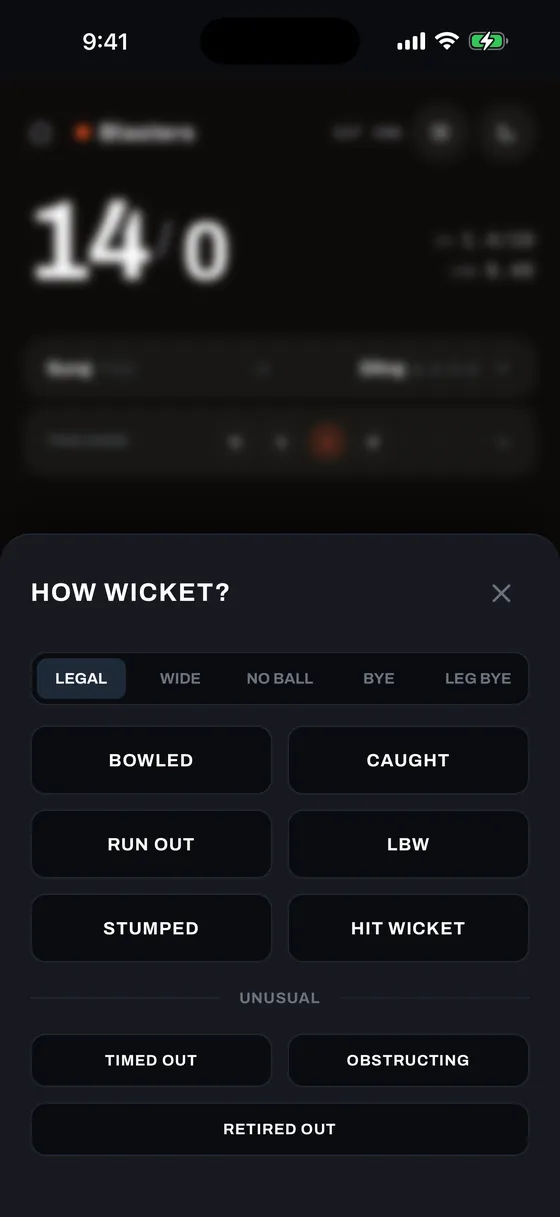 Wicket Modal, dark mode