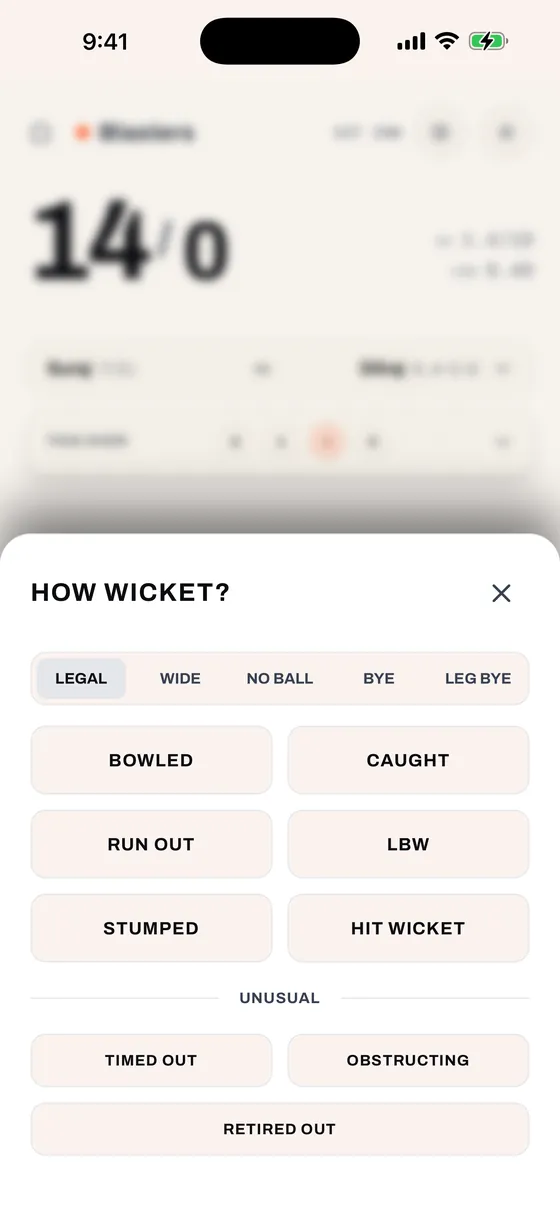 Wicket Modal, light mode