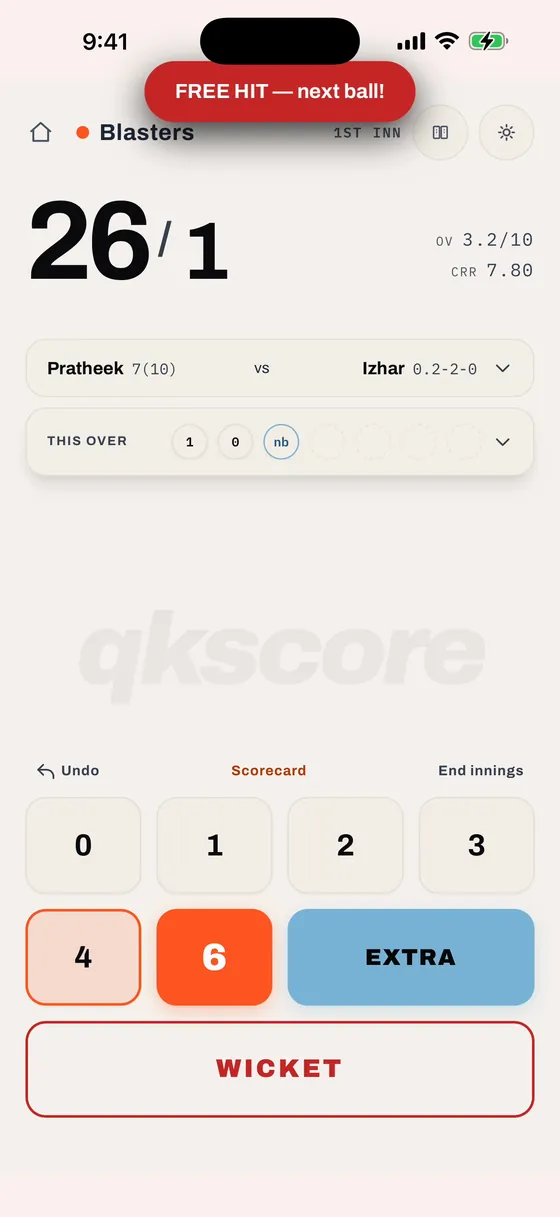 Free hit announcement, light mode