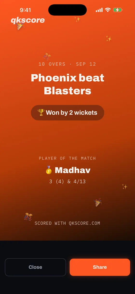 Instagram Story Card, dark mode